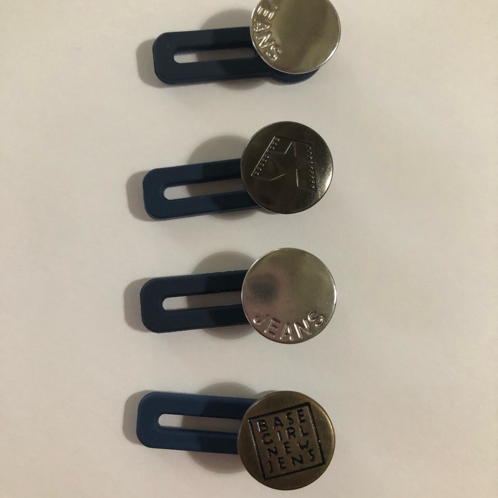BUTTON EXTENDERS Strong One Size Up Pack Of 4 New